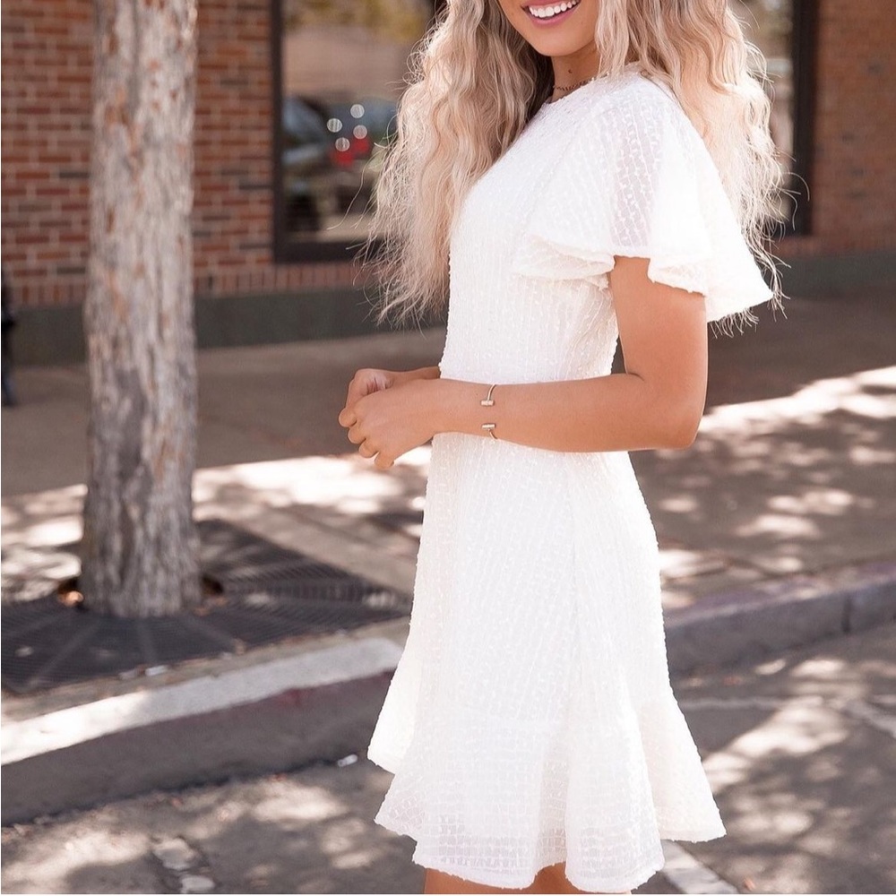 Shop Llacie Ivory Spec Dress